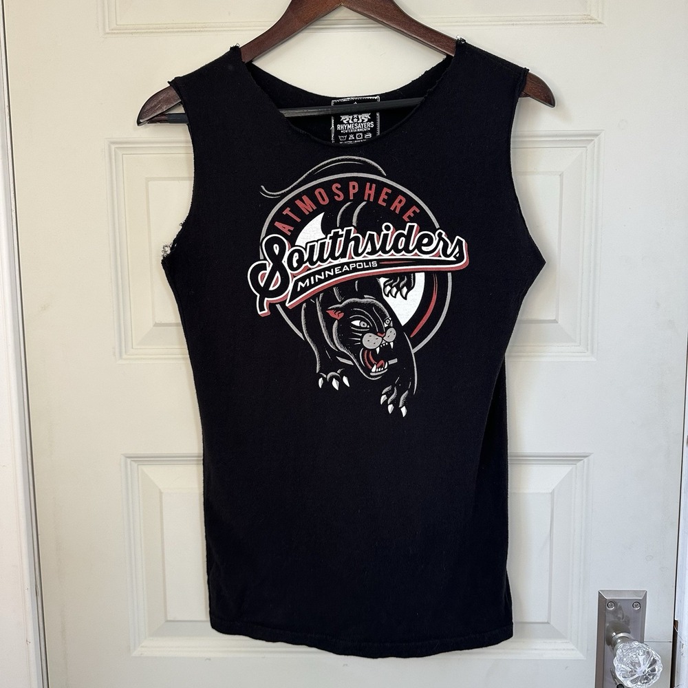 Vintage Atmosphere Southsiders Rhymesayers Tank Top Tee Size Medium Black USA